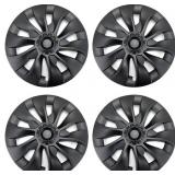 18" HUB CAPS FOR TESLA MODEL 3 (MATTE BLACK)