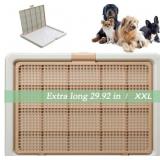 PETHOMEL DOG POTTY TRAY LITTER BOX  BROWN