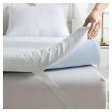 QUINEEHOM MATTRESS TOPPER QUEEN 2.9 INCH  COOLING