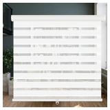 LUCKUP ZEBRA BLINDS 19" W X 72" H  WHITE