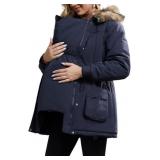 MAACIE WOMEN S LARGE MATERNITY 3-IN-1 JACKET W/ FA