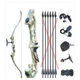 57" 50 LBS RECURVE BOW FOR RIGHT HAND ARCHERY