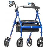 HUGO ELITE ROLLATOR WALKER WITH SEAT  BACKREST AND