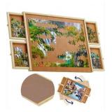 1500 PIECE WOODEN JIGSAW PUZZLE TABLE - 4 DRAWERS