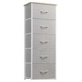 SOMDOT TALL DRESSER FOR BEDROOM WITH 5 DRAWERS  ST