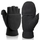 THIN CONVERTIBLE FINGERLESS WINTER GLOVES FLIP TOP