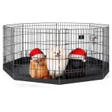 PJYUCIEN PUPPY PLAYPEN 8 PANELS 24 H DOG PLAYPEN W