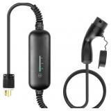 LEVEL 1+2 EV CHARGER  PORTABLE 8/10/16 AMP 110V -