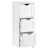 MECHYIN BATHROOM STORAGE CABINET WITH 2 DRAWERS AN