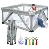 BABY PLAYPEN PORTABLE FOLDABLE (47" 63")