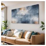 WALL ART RIPPLE ABSTRACT DECOR 20"X40"