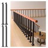 MM MELISEN INDOOR STAIR RAILING KITS  BLACK METAL