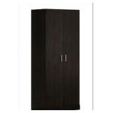 SAUDER 2 DOOR WARDROBE  ESPRESSO 426927