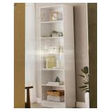 FOR LIVING 6-SHELF BOOKCASE WHITE