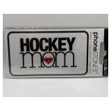 HOCKEY MOM PHONE STICKER NIP