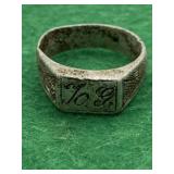 WWI SOLDIERS RING - AUTHENTIC BATTLEFIELD FIND