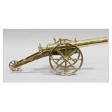 DECORATIVE BRASS CANNON MODEL