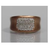 9kt ROSE GOLD DIAMOND RING