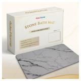 4dehome Faux  Stone Bath Mat