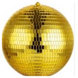 10" Gold Mirrored Disco Ball