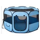 Animaleon Exercise Playpen For Puppies Blue