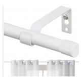 Matte White Curtain Rod 1.9