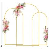 Wokceer Wedding Arch Backdrop Stand 7.2ft, 6.6ft,