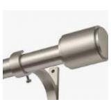 Kemmie 28-72" Nickel Curtain Rod