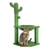 Catinsider 36" Cactus Cat Tree With Hammock And