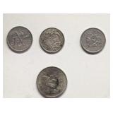 British Carribean Coins 1961,65 And 65,and A