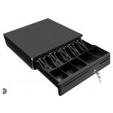 Lockable  Cash Register  Drawer Black-12 Volt