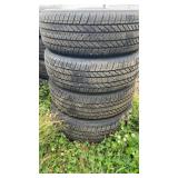 Set of 4 Bridgestone Alenza tires 225/65R17