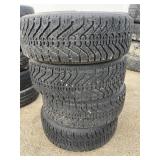 4 Goodyear Nordic tires on steel rims 185/65R14