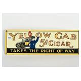REPRODUCTION YELLOW CAB CIGARS SSP SIGN