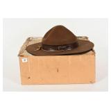 BOY SCOUTS LEADER HAT WITH ORIGINAL BOX