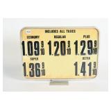 GAS PUMP TOPPER PRICE SIGN