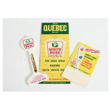 WHITE ROSE QUEBEC MAP AND THERMOMETER