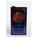 TIDEX MOTOR OIL IMP GALLON CAN