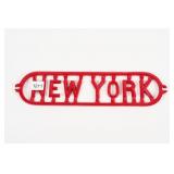 NEW YORK CAST SIGN