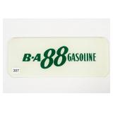 B-A 88 GASOLINE GLASS GAS PUMP PANEL SIGN