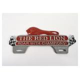 THE RED LION CAST ALUMINUM LICENSE PLATE TOPPER