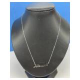 Silver-toned " All Too Well " Necklace With