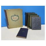 5 Antique Books and Vintage Stationary with