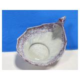 McCoy USA Purple Leaf Console Bowl, 10x8.5 " tall