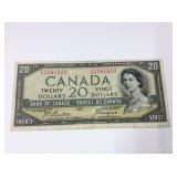 1954 Devils Face $20 Can Bank Note