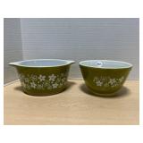 2 Pyrex Spring Blossom Bowls