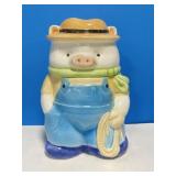 Farmer Pig Cookie Jar