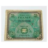 France 2 Francs 1944 Military