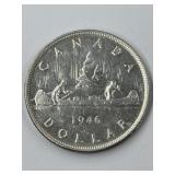 1946 Canadian Silver Dollar in superior condition