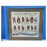 Vintage 1959-60 NHL Hockey All Star Teams Print,